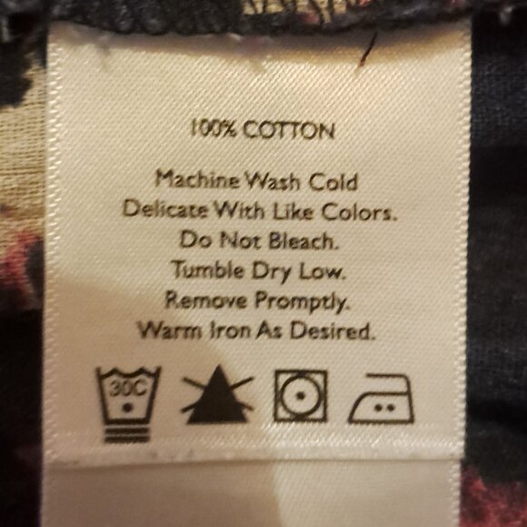 EDDIE BAUER 2 Women's Cotton Sleeveless Print Pink Blue Shirtdresses Sz T12 - Picture 3 of 16